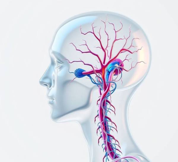 Diagram showing vagus nerve connections in the body